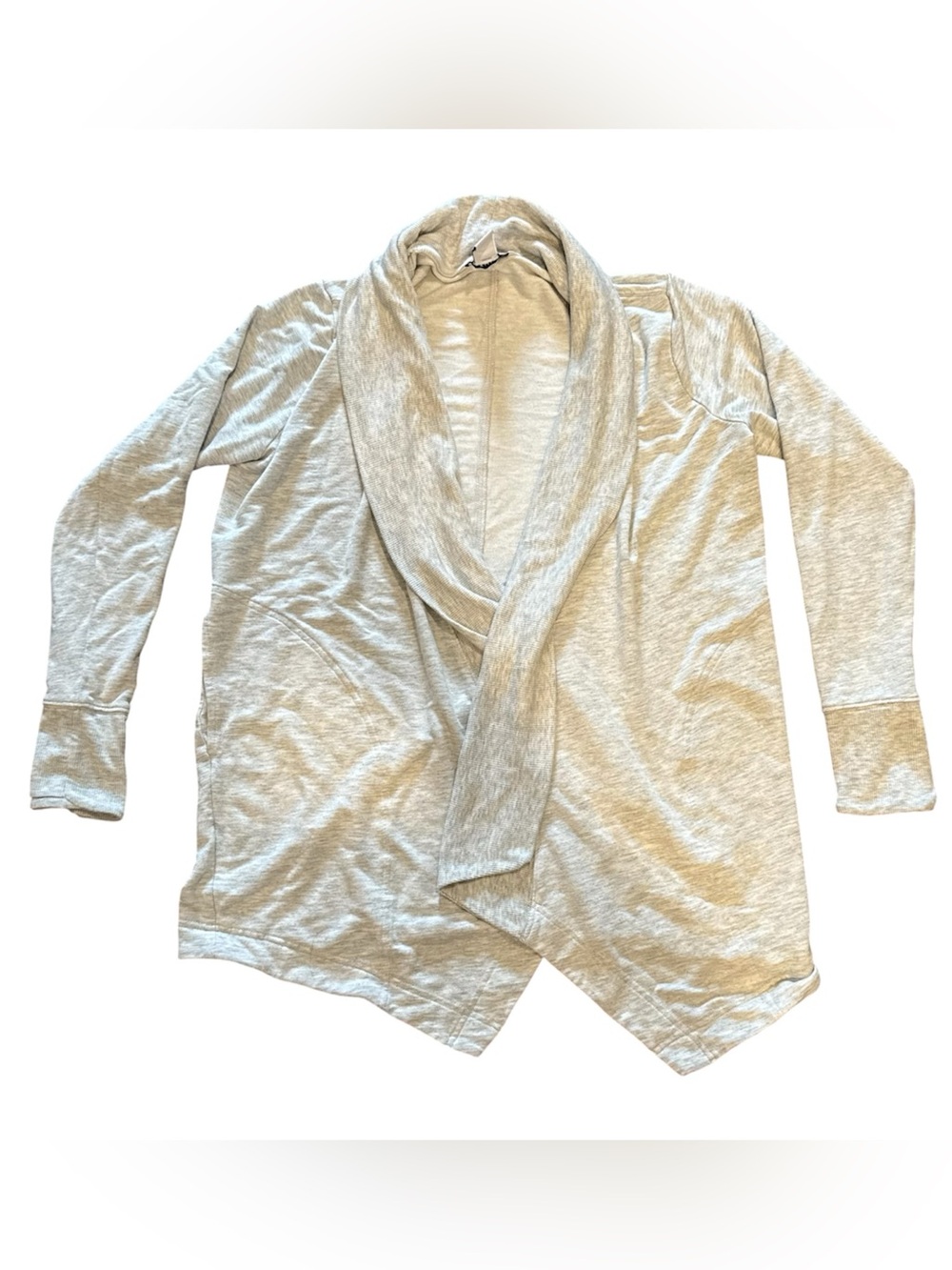 Athleta Pranayama Restore Wrap Cardigan XS Bone Nirvana Thumbholes